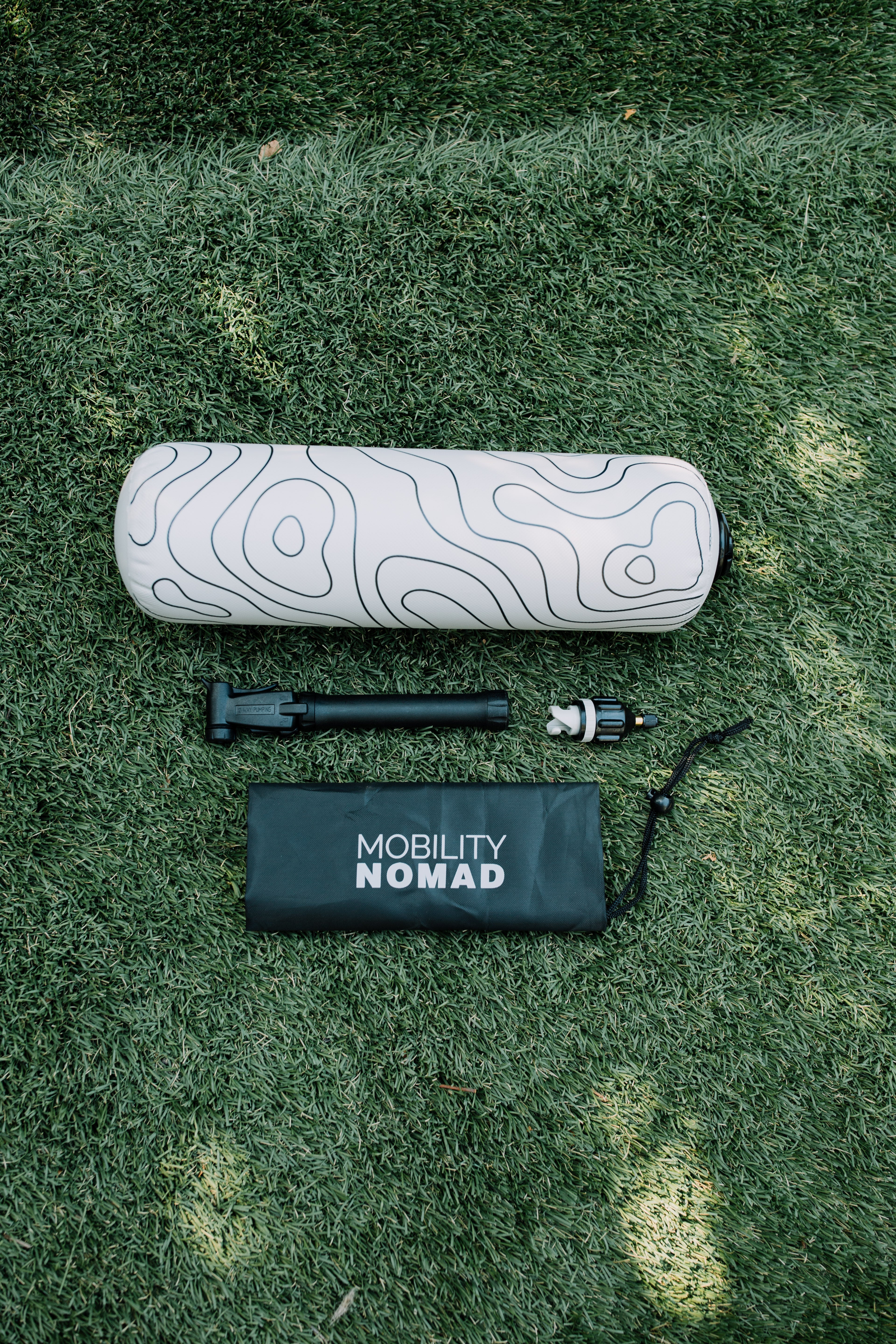 MOBILITY NOMAD complete kit solution - foam roller, pump, and storage bag